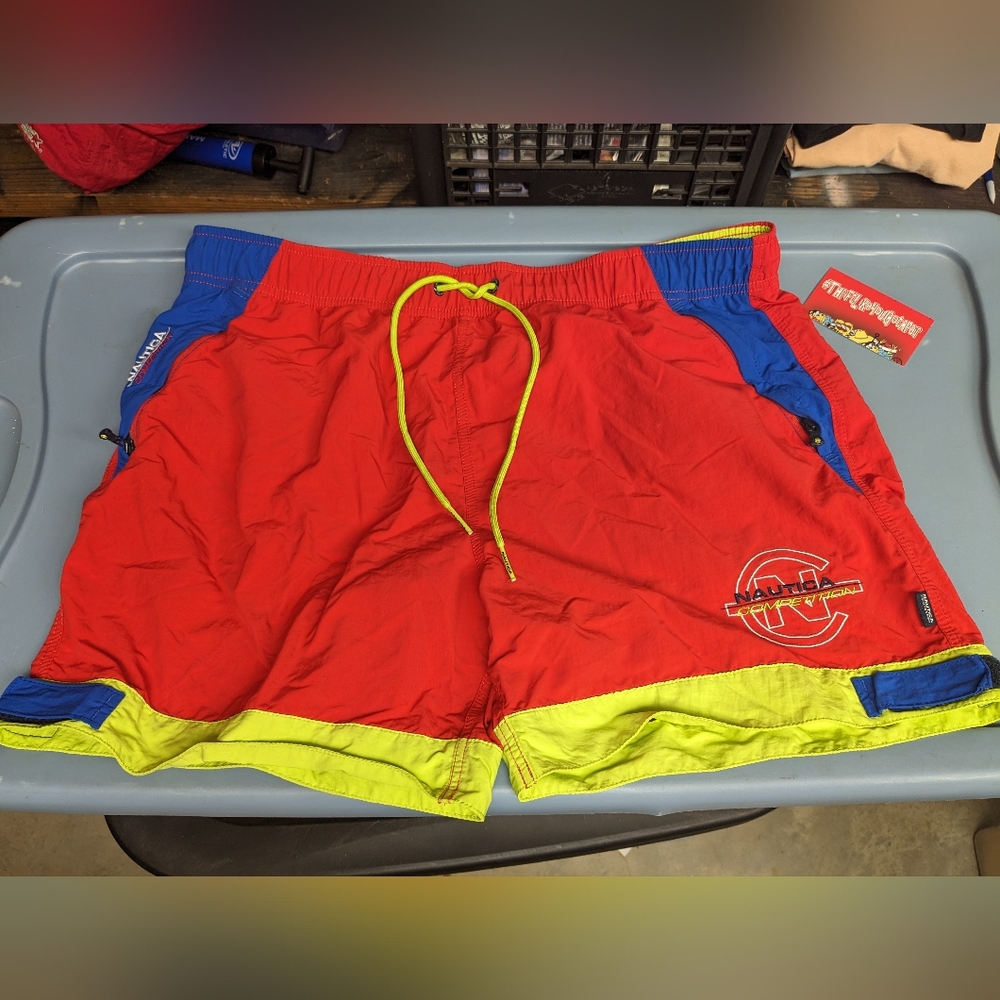 Vintage Nautica Competition Swim Trunks